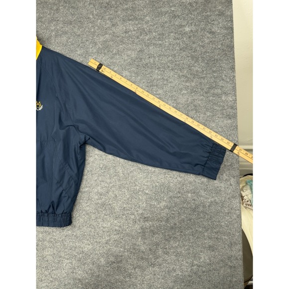 Vintage Members Only Jacket Windbreaker Navy Yellow White Men's Size XL Korea - Picture 16 of 16